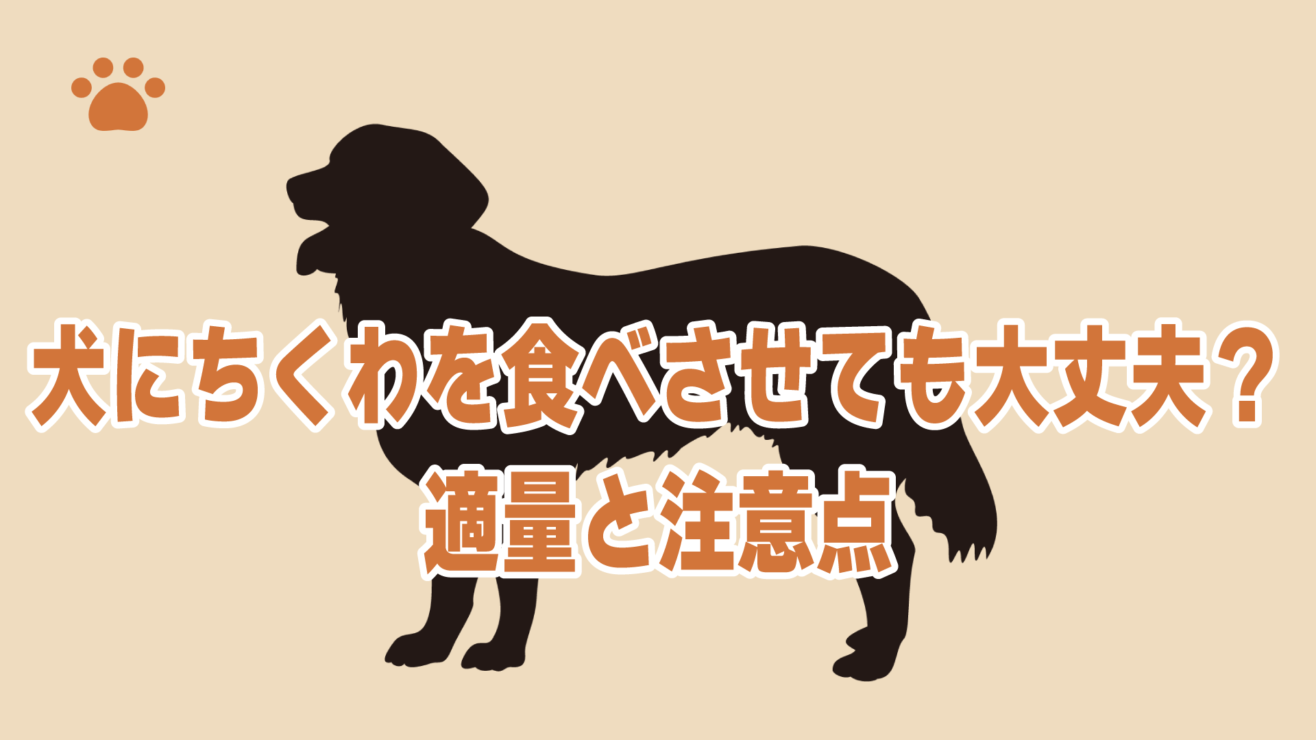 犬にちくわを食べさせても大丈夫？適量と注意点