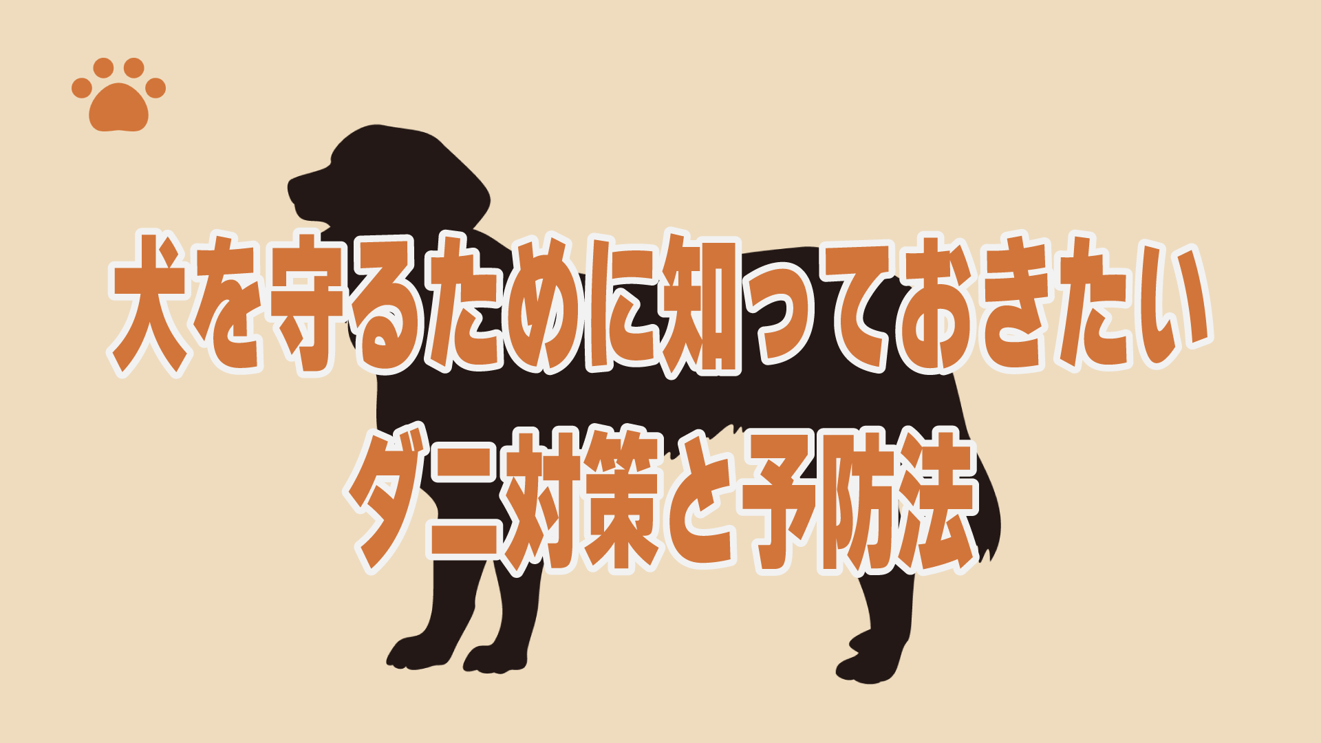 犬を守るために知っておきたいダニ対策と予防法